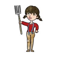 Cartoon Farmer Girl N15