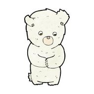 cute cartoon polar bear N41