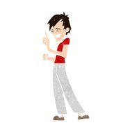 cartoon angry man arguing N10