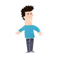 cartoon stressed man N66