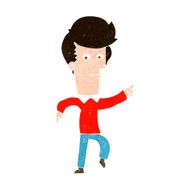 Cartoon Man Pointing N187