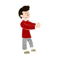 cartoon happy man N428