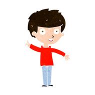 cartoon boy with idea N75