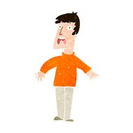 cartoon terrified man N230