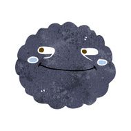 cartoon happy rain cloud N3