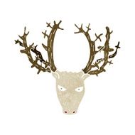 cartoon stag head N5
