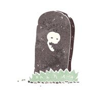 cartoon spooky grave N53