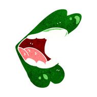 cartoon halloween mouth N19