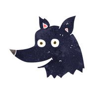 Cartoon Wolf Head N21