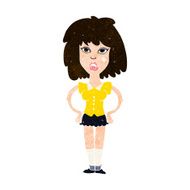 cartoon woman been in fight N9