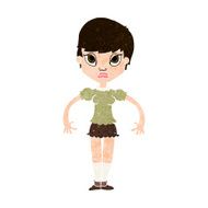 cartoon woman looking annoyed N9