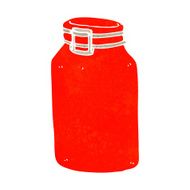 cartoon glass jar N6