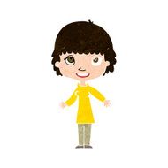 cartoon happy woman N237