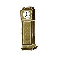 Cartoon Grandfather Clock N13