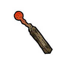 cartoon burnt match N17