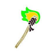cartoon burning torch N9