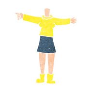cartoon female body (add photos or mix and match cartoons) N216