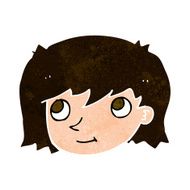cartoon female face N134