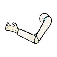 cartoon prosthetic arm N9