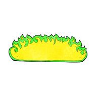 cartoon spooky fire border N13