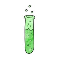 cartoon science test tube N9