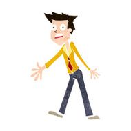 cartoon stressed man N67