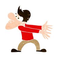 cartoon annoyed man gesturing N10