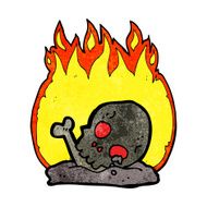 cartoon burning old bones N7