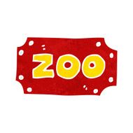Cartoon Zoo Sign N16