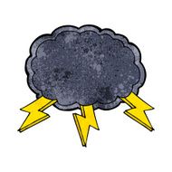 cartoon cloud and lightning bolt symbol N9
