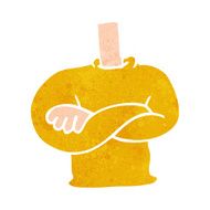 cartoon folded arms body N10