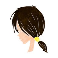 cartoon girl looking thoughtful N9