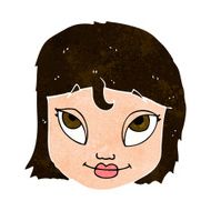 Cartoon Woman Smiling N10