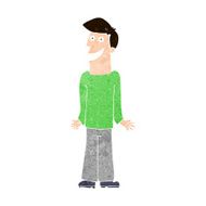 Cartoon Man Shrugging Shoulders N60
