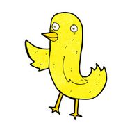 funny cartoon bird N155
