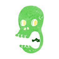 funny cartoon skull N37