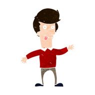 cartoon man sticking out tongue N27