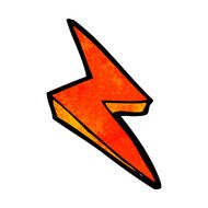 cartoon lightning bolt symbol N21
