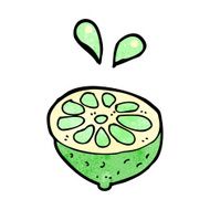 cartoon fresh lime N7