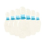 Cartoon Bowling Pins N10