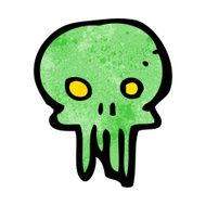 cartoon spooky skull symbol N20