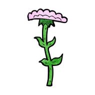 cartoon flower N386