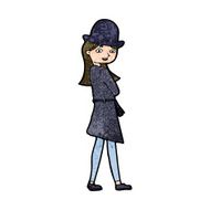 Cartoon Female Spy N31