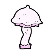 cartoon mushroom N76