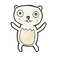 Cartoon Polar Bear Cub N37