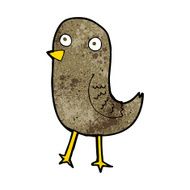 funny cartoon bird N156