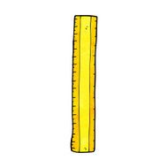 cartoon wooden ruler N16