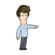 Cartoon Man Pointing N189