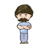 cartoon dad with folded arms N9