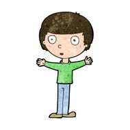 cartoon surprised man N133